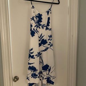 Blue and white Hawaiian sundress.
